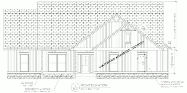residential home front elevation